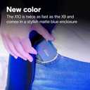 Crucial X10 4TB Portable SSD, Up to 2,100MB/s, USB 3.2 USB-C, External Solid State Drive, Compatible with Windows, Mac & Android, Durable Storage for Games, Photos & Files, Blue - CT4000X10SSD9-02