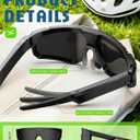 AI Ultra Pro Smart Glasses: 4K Wearable Camera with 6-Axis EIS Stabilization, ChatGPT-4o Voice Assistant, IP66 Waterproof Sport Sunglasses, Dual-Mic ENC Noise Cancelling, Obsidian Gray