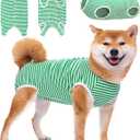 Dog Surgery Suit Female Spay Recovery Suit for Dogs, Dog Onesie Body Suits for Surgery Male Neuter, Breathable Dog Surgical Recovery Suit to Stop Licking Dog Cone Alternative for Dogs Puppy (2X-Large)