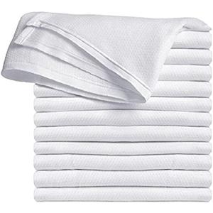 Premium 100% Cotton Cloth Diapers for Baby, 12 Pack Reusable, Machine Wash, Multipurpose Flat Fold Unisex Cloth Diaper