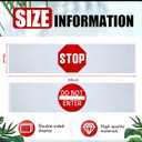 Weysat 50 x 12 Inch Door Guard Stop Banner Stop Sign Strip Do Not Enter Sign Wandering Prevention Aid for Dementia Patients