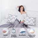 Blue and White Chinoiserie Christmas Cardinal Body Pillow Pillowcase,Cardinal Gifts for Women,Grandmillennial Xmas Winter Bird Decorative Long Body Pillow Cover for Adults Women Men,20x54 Inches