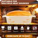 Cast Iron Bread Loaf Pan with Lid, Loaf Pans for Baking Bread 9x5, Enameled Bread Pans for Homemade Bread, Sourdough, Set of 2 (Cream White)