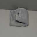 ChrisDowa Small Window Curtains 50 inches Long for Bedroom - Grommet Short Thermal Insulated Room Darkening Curtains for Kitchen (1 Panel, Light Grey, 29 x 50 Inch)