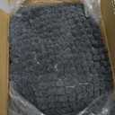 SUBRTEX Bathroom Rugs, 20" x 32" Chenille Bath Rug Soft Short Plush Bath Mat Soft Shower Mat Water Absorbent Shower Mat Quick Dry Machine Washable, Gray (1'8" x 2'8" (Rectangular), Grey)