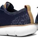 Mens Oxfords Shoes Casual Walking Dress Sneakers Mesh Business Work Lightweight Soft Sole (6.5, Dark Blue)