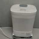 HAUTURE Bottle Sterilizer and Dryer, 6-in-1 Baby Bottle Sterilizer (Esterilizador de Biberones), 10 Bottles Capacity, Electric Steam Bottle Sanitizer for Baby Bottles, Breast Pump Parts & Pacifiers (White)