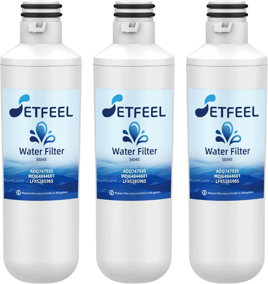 ADQ747935 Replacement for LG Water Filter LT1000P, Compatible with LG Thinq Refrigerator LMXS28626S, LRFLC2706S, AGF80300704, LFXS26973S, LFXC22526S, LHFS28XBS, MDJ64844601, 3 Packs