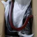 La-Z-Boy Bellamy Executive Office Chair with Memory Foam Cushions, Real Wood Arms and Swivel Base, Waterfall Seat Edge, Faux Bonded Leather