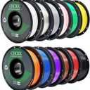 12Rolls PETG 3D Printer Filament Bundle 1kg Spool 1.75 mm Multicolor
High Precision Strong Toughness,1.75 ±0.02mm,Less Stringing,Good Layer Adhesion,3D Printing Filament