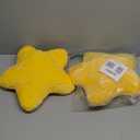 Sumind 2 Pcs 15.7 Inch Yellow Star Pillow Plush Star Throw Pillow Cute Pillows Aesthetic 3D Throw Stuffed Cushion Decorative Gift Room Decor for Bedroom Sofa Chair