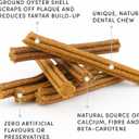 3 x Crumps' Naturals Bacon Dental Dog Treats (10 count), 7" (EXP 03/15/28)