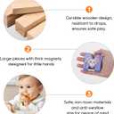 Magnetic Letters and Numbers for Kids - Colorful ABC Magnetic Letters for Grandkids Stocking Stuffers for Kids Preschool Learning Spelling