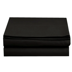Flat Sheet - Set of 2  Flat Sheet, Full Size, Black
