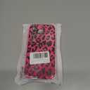 TURYXIA Compatible with iPhone 15 Pro Case Glitter Hot Pink for Girls Women Girly Cute Cheetah Pattern Bling Sparkly Soft Phone Case Cover, Black Leopard Pack of 2