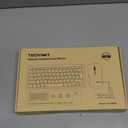 TECKNET Wireless Keyboard and Mouse Combo, Mini Cordless Computer Keyboard and Mouse Set 2.4GHz, Silent Adjustable 1600 DPI, Quiet Click, Lag-Free for Computer, Laptop, PC, Windows, Mac, Chrome OS (Black)