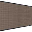 FAIR WIND Shade Cloth 90% Sun Shade Fabric Privacy Screen Shade Cover Patio Canopy with Grommets Shade Net for Garden Outdoor Pergola 8 x 12 FT - Mocha