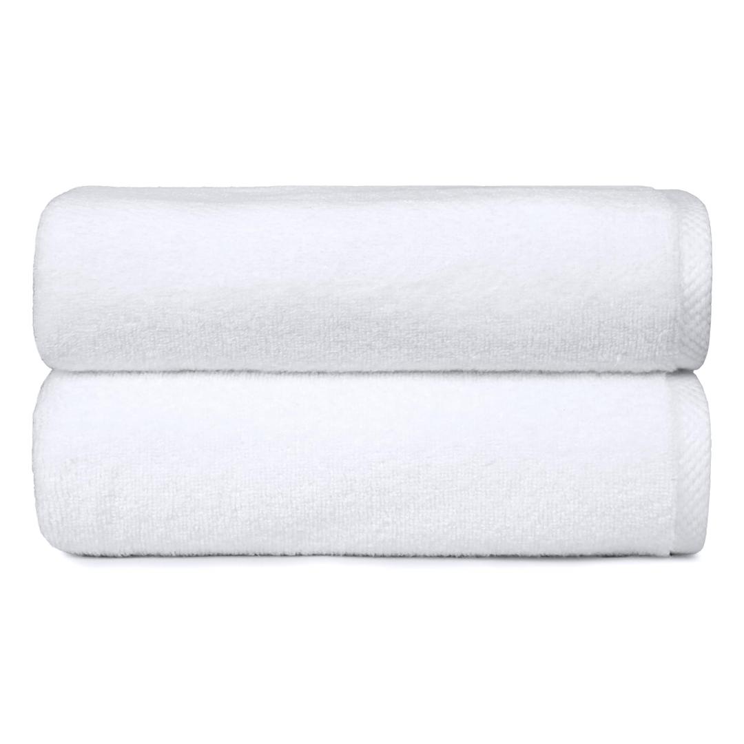 2 Towels White 54"×30"
