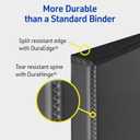 Avery Heavy-Duty View 3 Ring Binder, 4 Inch One Touch EZD Rings, 780-Sheet Capacity, 4.5 Inch Wide Spine, Customizable Clear Cover and Spine, 1 White Binder (79104)