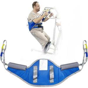 Sit to Stand Patient Lift Sling with Pad,Stand Assist Sling for Patient Transfer,Soft Back Support SWF 500lb(Large)