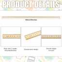 Treela 24 Pack 39 Inches Meter Stick Wood Ruler Economy Yard Stick Double Sided Heavy Duty Thick Meter for School Classroom Home Office Kids Clothing Measuring