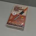 Craft Culture Wood Burning Tool Pen - Craft Burning Tools for Adults & Teens - Wood Burner Kit, Engraver, Carver, Pyrography, Woodburning - Includes 9 Premium Tips - Adjustable Temperature Control