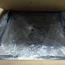 Durent Lighting Modern Chandelier Light Fixture, 4-Light Black and Gold Lantern Chandelier, Hanging Ceiling Light for Dining & Living Room, Bedroom, Kitchen Island, and Foyer