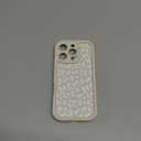 OOK for iPhone 16 Pro 6.3 Inch Case, Silicone Leopard Pattern Cute Cheetah Phone Case Soft Slim Shockproof Protective Cover for Women Girls - Beige