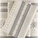 True North by Sleep Philosophy Flannel Sheets Queen Size, Cozy 100% Cotton Flannel Bed Sheets, Ultra Soft Cute Sheet Set, Elastic Pocket Fits Up to 14" Mattress, Nordic 4 Piece