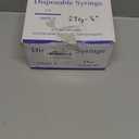 100 Pack 1ml Syringes with Needle - 27G 1/2 inch Disposable 1cc Luer Lock Syringe for Scientific Lab Use, Sterile Individually Wrapped