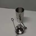 Cocktail Shaker, KITESSENSU 24oz Drink Shaker with Bartender Strainer, Measuring Jigger, Bar Mixing Spoon, Cocktail Recipe Guide, Professional Drink Mixer Set for Beginners, Silver (Silver - Cobbler 3)