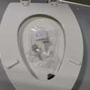Bemis 1500EC Durable Wood Toilet Seat with Easy Clean Hinges, Made in USA, Elongated, Biscuit