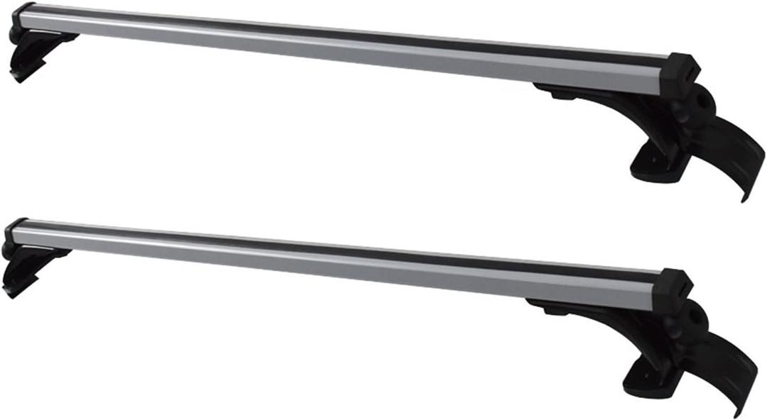 GXYWADY Universal Roof Rack Cross Bars 48 330LB Car Top Roof Cross Bar Luggage Cargo Carrier Rack w/ 3 Kinds Clamp Silver
