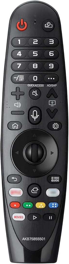 Voice Magic TV Remote for LG Smart TV 2019-2021 AKB75855501 Replace LG Magic Remote Control AN-MR20GA AN-MR19BA with Pointer Function