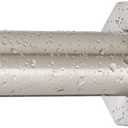 Ivilon Tension Curtain Rod - Hexagonal Spring Tension Rod for Windows or Shower, 54 to 90 Inch, Brushed Nickel