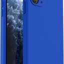 Vooii Compatible with iPhone 11 Pro Max Case, Upgraded Liquid Silicone with [Flat Edges] [Camera Protection] [Soft Anti-Scratch Microfiber Lining] Phone Case for iPhone 11 Pro Max - Klein Blue