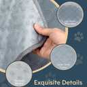 FunFurry Washable Pee Pads for Dogs - 4 Pack Reusable Pee PadsWaterproof Puppy PadsPet Training PadsSuper Absorbent with Dog Paw Shape Non-Slip Backing (Light Grey, 18" X 24" - 4 Pack)
