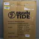 BRAWNTIDE Stadium Seat with Back Support - Comfy Cushion, Thick Padding, 2 Steel Bleacher Hooks, 4 Pockets, 2 Cup Holders, Reclining Back, Ideal Chair for Sport Events, Beaches, Camping, Concerts (Regular - Width 20.5 Inches, Black, 2 Pack)