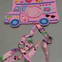 for iPad 9th/8th/7th Generation Case - for Girls Cute Girly Kawaii 3D Cartoon Design with Rotating Stand Handle & Shoulder Strap Silicone Cases for iPad 7/8/9th Gen 2019 2020 2021 10.2 Inch