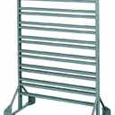 Akro-Mils 30016 Two Sided Steel Rail Hanging System Garage Organizer for Mounting AkroBin Storage Bins, (36-Inch W, 20-Inch D, 53-Inch H), Gray