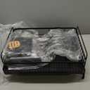 Kitsure Extendable Dish Drying Rack - Adjustable Length 12.8"21.0", Auto-Draining Dish Rack for Kitchen Counter, Rust-Resistant Metal Frame Over-Sink Support for Plates, Bowls & Utensils, Black