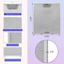 3 Pack-GE Range Hood Filter Replacement WB02X24871,(11-7/8"10-1/5"5/16" Metal Grease Filters), Compatible with GE JVW5361EJ1ES JVW5361EJ2ES JVW5361SJSS JVW5361BJ1TS