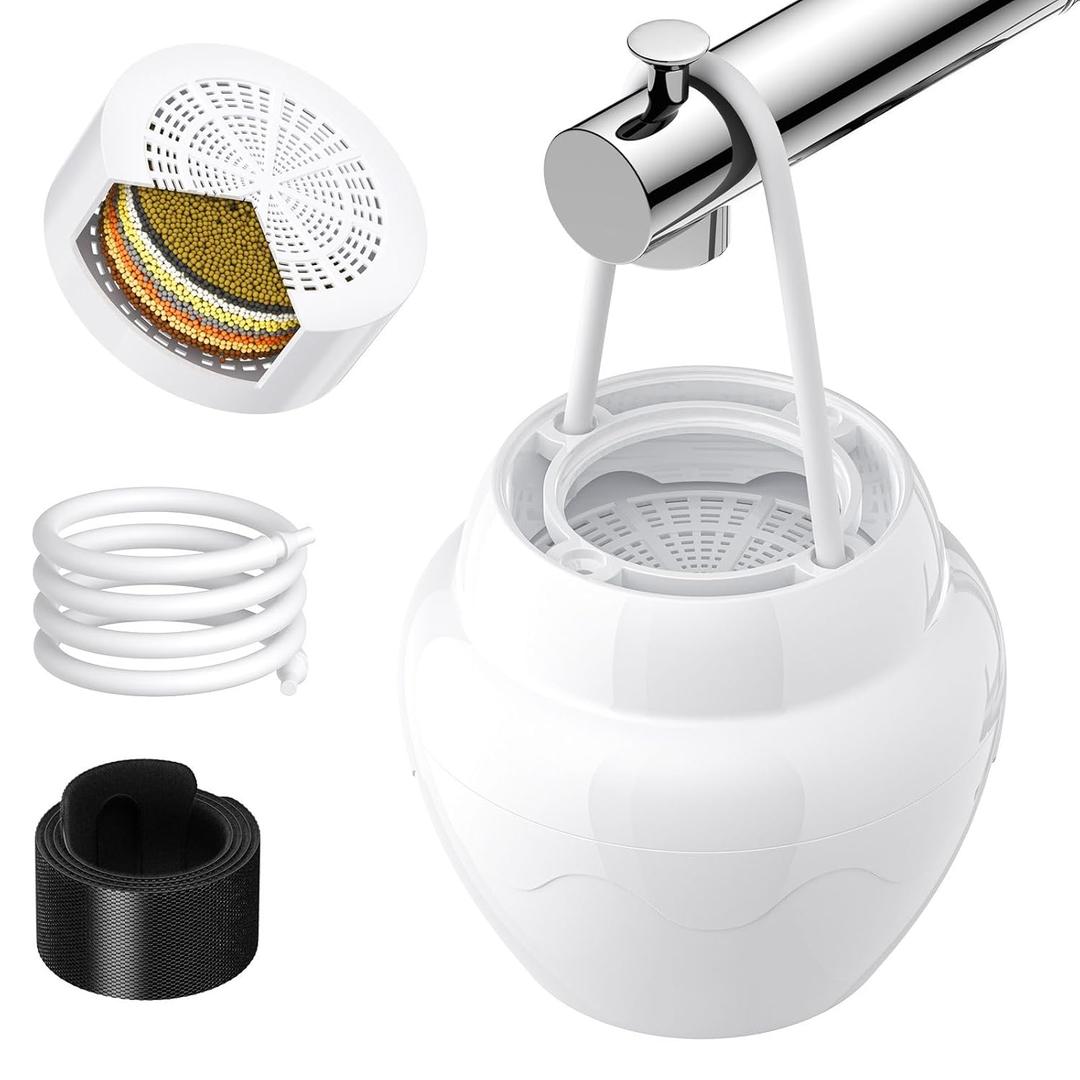 Bath Filter for Tub, 8-Stage Bathtub Water Filter Kinder Filter for Bathtub, Tubo Bath Filter, Hard Water Softener, Clean 99% Contaminants