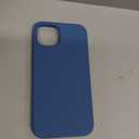 ORNARTO Shockproof Liquid Silicone Designed for iPhone 13 Case Gel Rubber Anti-Shock Cover Case Drop Protection 6.1inch-Blue