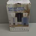 6L Humidifiers for Bedroom Large Room Home, Cool and Warm Humidifier for Plants Mist Top Fill Desk Humidifiers Essential Oil Diffuser, Quiet Humidifier with Adjustable Mist,360°Nozzle, Midnight Black