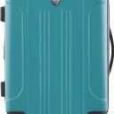 Travelers Club Chicago Hardside Expandable Spinner Luggage, Teal, 20" Carry-On