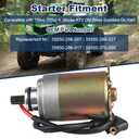 WATERWICH Starter Compatible with GY6 Engine 150cc 200cc 4-Stroke ATV Dirt Bikes Scooters Go Kart Compatible with Baja Wilderness Tao Tao Coolster Jonway Roketa