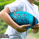 Street Legends Youth Football for Kids, Graffiti Printed Composite Leather Size 8 Football- Includes Pump, Made for Training, Practicing, & Recreational Play