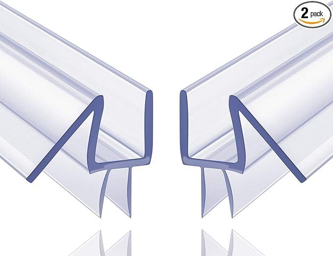 2-Pack Butecare Frameless Shower Door Bottom Seal for Glass Doors – Stop Shower Leaks and Create a Water Barrier (3/8” x 39”) 2-Pack Butecare Frameless Shower Door Bottom Seal for Glass Doors – Stop Shower Leaks and Create a Water Barrier (3/8” x 39”)