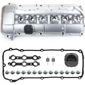 MITZONE Upgrade Aluminum Valve Cover Compatible with 2002-2006 BMW X5 X3 530i 525i 325i 325ci 325xi 330i 330xi 330Ci z4 Replace 11127512839